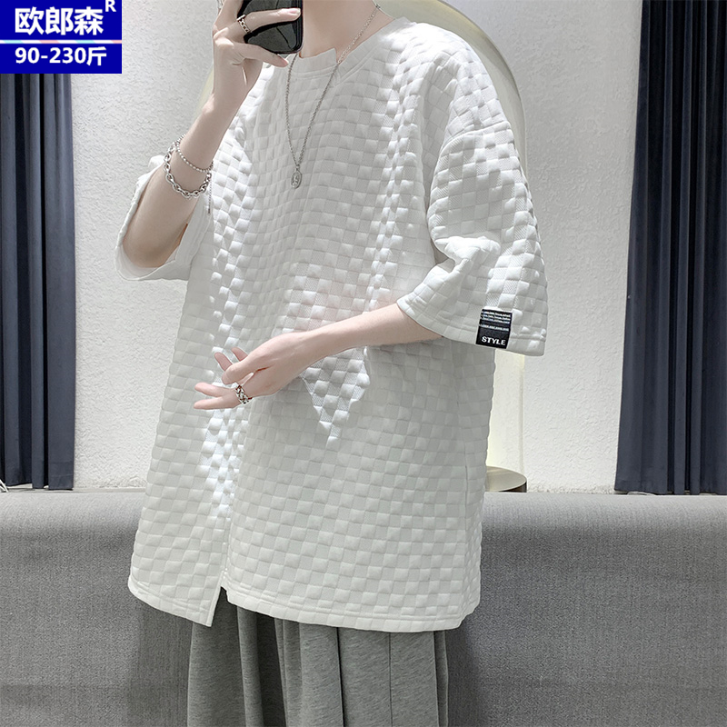 เสื้อยืดผู้ชายอ้วน S-5XL(อกเสื้อ39-51นิ้ว)
