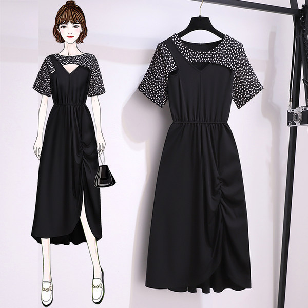 เดรสคนอ้วน เดรสสาวอวบ ชุดเดรสคนอ้วนวัยรุ่น BY PLUS SIZE Girl