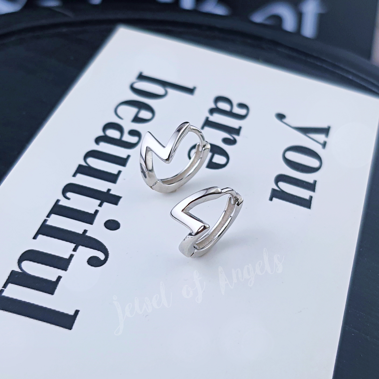 ต่างหูเงินแท้ S925 รุ่น Bolt ต่างหูห่วงสายฟ้า มินิมอล สูง11.2mm เงินแท้ทั้งชิ้น Silver925 ต่างหูผู้ชาย ต่างหูผู้หญิง ตุ้มหูเงินแฟชั่น