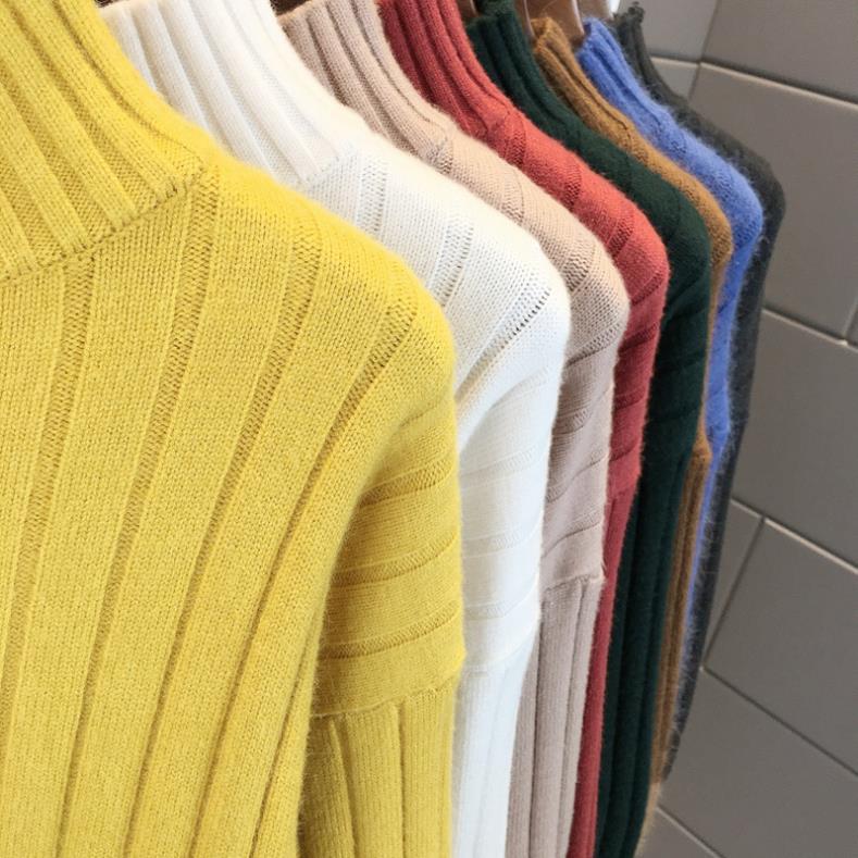 Sweater เสื้อสเวทเตอร์ไหมพรม แขนยาว เนื้อนุ่มมาก ใส่สบายยืดได้เยอะ พร้อมส่ง