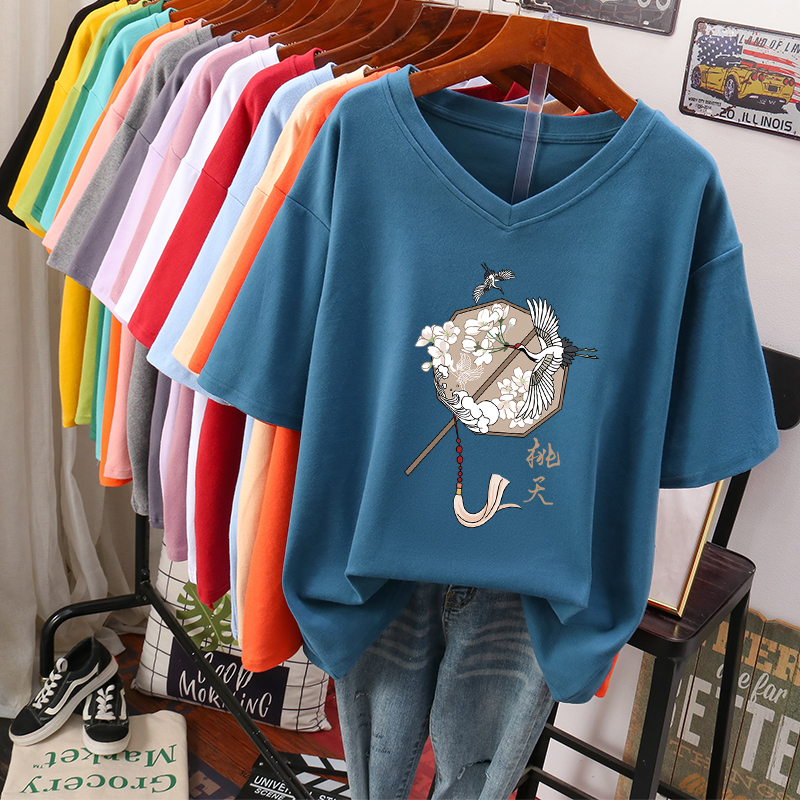 เสื้อยืดคอตตอน สกรีนลายน่ารัก มีหลากหลายสี ส่งฟรีทั่วไทย BY JIMIAO