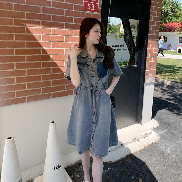 เดรสคนอ้วน เดรสสาวอวบ ชุดเดรสคนอ้วนวัยรุ่น BY PLUS SIZE Girl