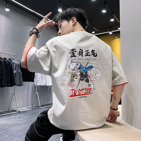 เสื้อยืดผู้ชายอ้วน S-5XL(อกเสื้อ39-51นิ้ว)