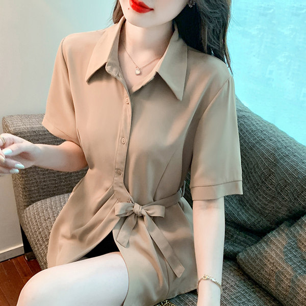 เสื้อลูกไม้ แขนสั้น