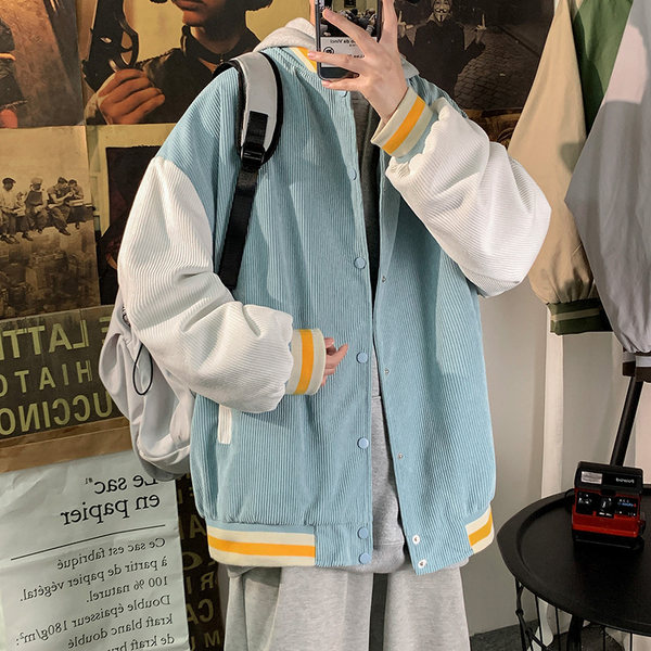 เสื้อแจ็คเก็ตเบสบอล เสื้อคลุม เสื้อแขนยาวสไตล์เกาหลี
