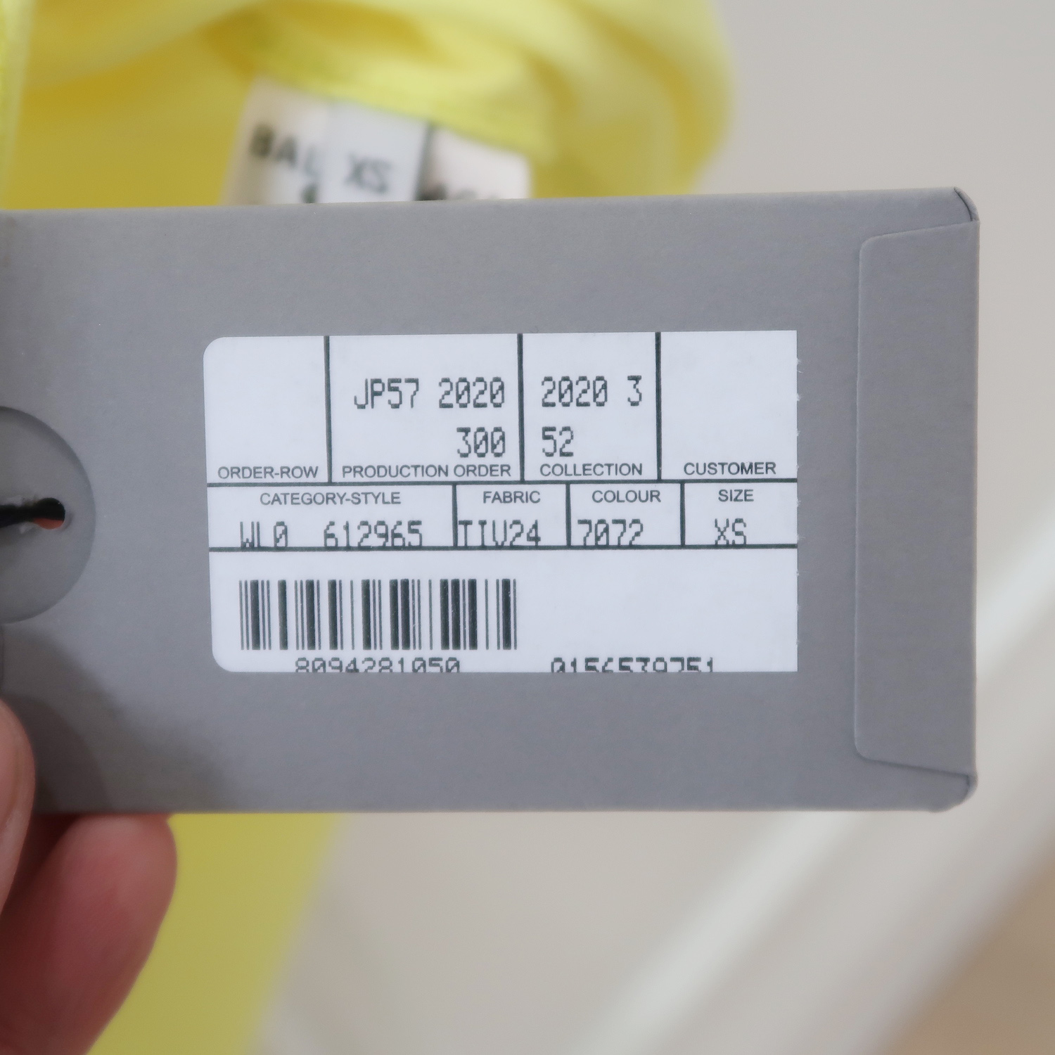 Balenciaga Yellow Crew Slogan Print T-shirt XS