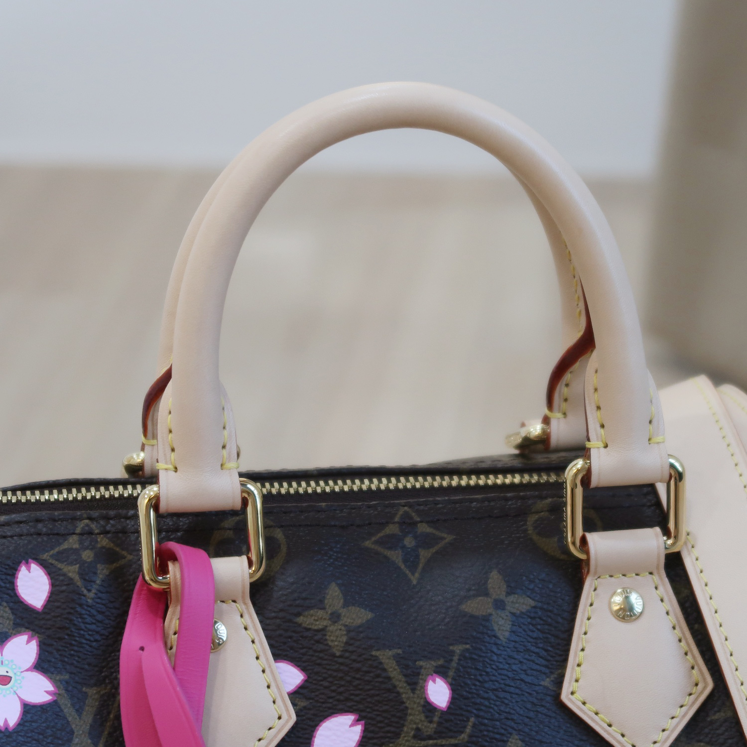 LV X Murakami Monogram Cherry Blossom Speedy 25 Bandouliere (พารากอน 2 เดือน)