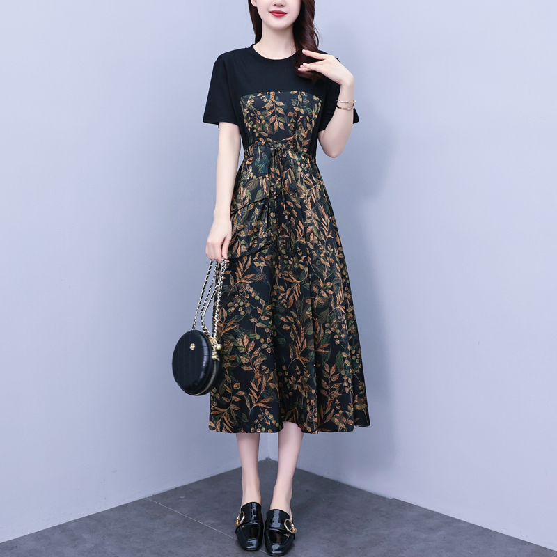 เดรสแขนสั้น มีไซส์ L-5XLอก 38-48 นิ้ว ใส่ได้ทั้งสาวหุ่นดีน่ารักจนถึงสาวอวบพลัสไซส์