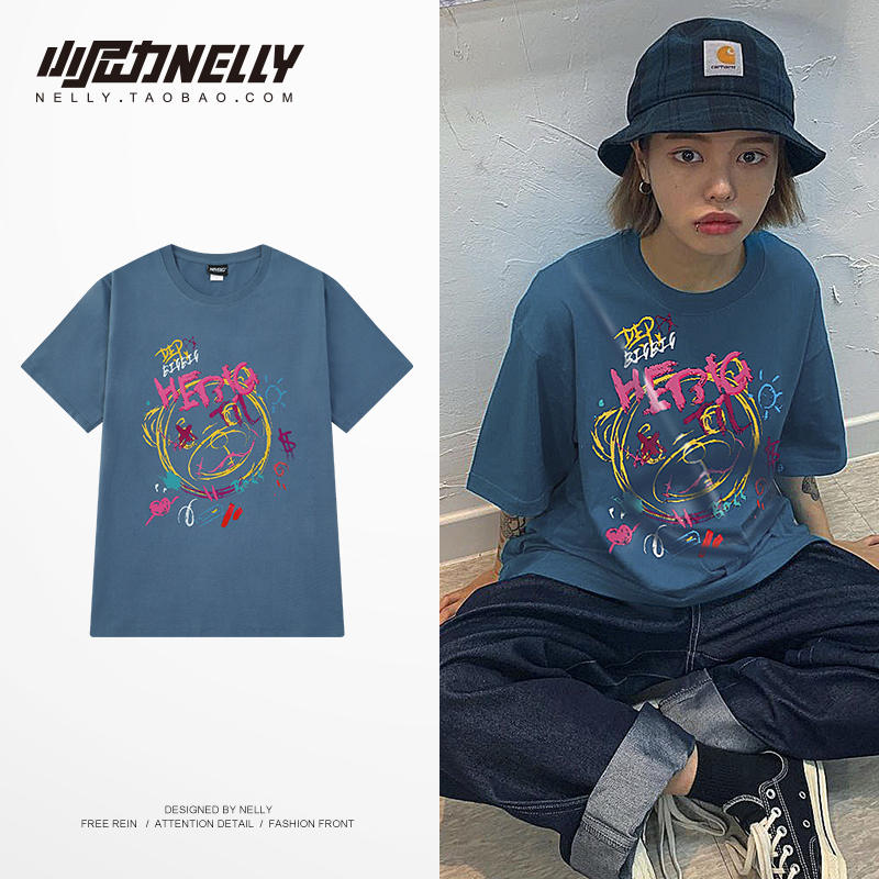 เสื้อยืดคอกลม ผู้ชาย เสื้อยืดผู้ชายเกาหลี เสื้อยืดเกาหลี แบรนด์ NELLY