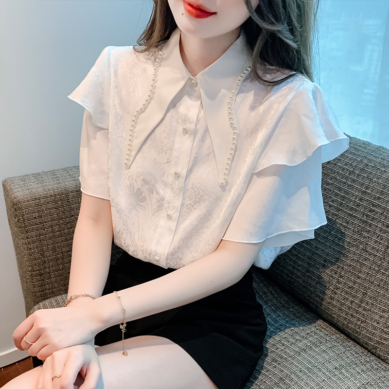 เสื้อเชิ้ตผู้หญิงใส่ทํางาน 390 บาทต่อชิ้น ฟรีค่าจัดส่ง