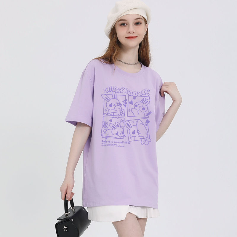 เสื้อผ้าวัยรุ่นเกาหลี เสื้อยืดวัยรุ่นผู้หญิง มีขนาด S M L XL