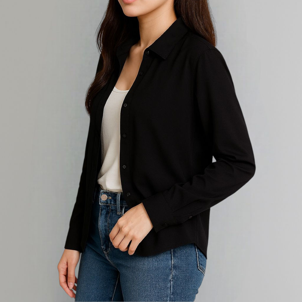 ðĪ Blouse3512 āđāļŠāļ·āđāļāđāļāļīāđāļāđāļāļāļĒāļēāļ§āļŠāļĩāļāļģ āļāđāļēāļāļĢāļĩāđāļĄāļĩāļĒāļĄāļāļļāđāļĄāļĨāļ·āđāļ āļāļĢāļāļāļāļāļĩāļāļąāļ§ āđāļŠāļĢāļīāļĄāļĨāļļāļāđāļĢāļĩāļĒāļāļŦāļĢāļđāļāļđāđāļāļ āđāļĄāļāļāđāļāđāļēāļĒāļāļąāđāļāļāļģāļāļēāļāđāļĨāļ°āļāļāļāļāļēāļ