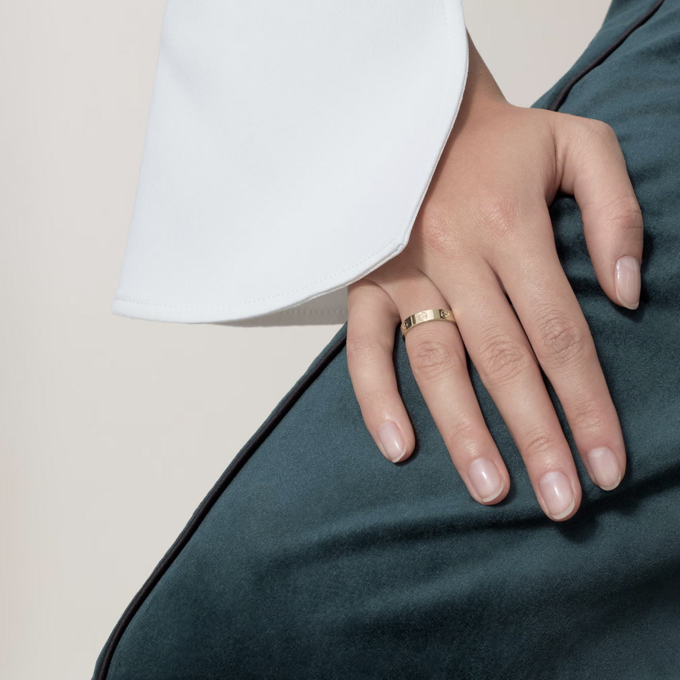 Cartier Yellow Gold Love Small Rings Size : 48