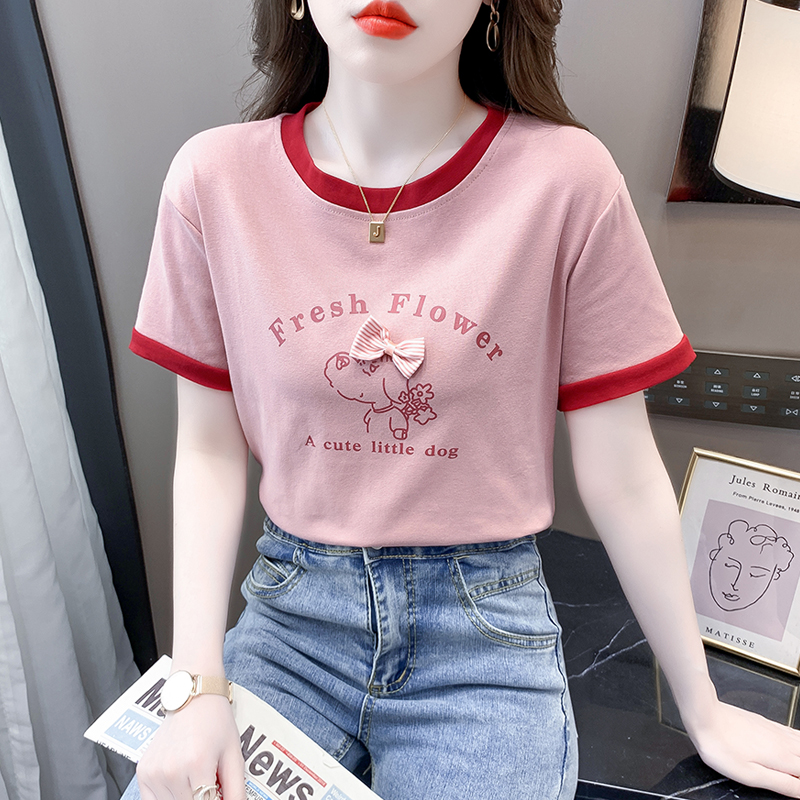 เสื้อผ้าวัยรุ่นเกาหลี เสื้อยืดวัยรุ่นผู้หญิง มีขนาด S M L XL