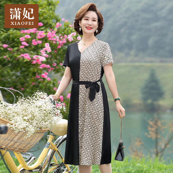 เดรสวัยผู้ใหญ่40-60ปี เดรสคุณแม่ ชุดเดรสทำงานวัยผู้ใหญ่ แบรนด์ MAMA DRESS