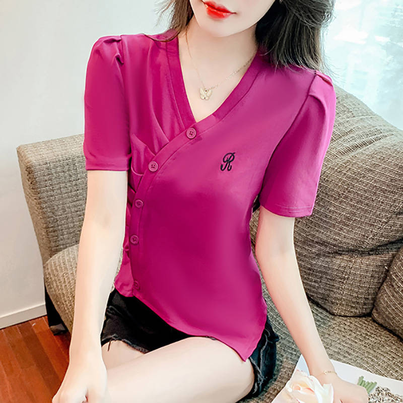 เสื้อยืดวัยรุ่นน่ารักๆ เสื้อวัยรุ่นแขนสั้น เสื้อผ้าวัยรุ่นเกาหลี แบรนด์ Wiyike