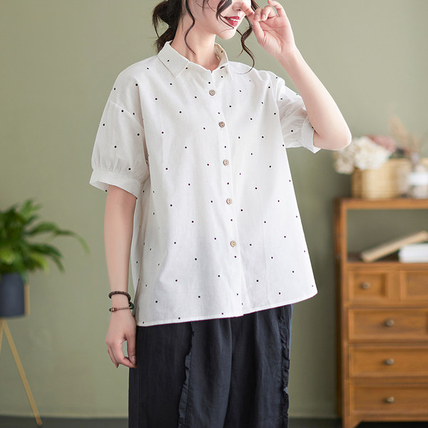 เสื้อลินิน แบบเสื้อสวยๆ เสื้อผ้าฝ้ายลินิน เสื้อเชิ้ตผ้าลินิน BY LININ