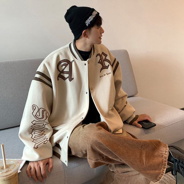 เสื้อแจ็คเก็ตเบสบอล เสื้อคลุม เสื้อแขนยาวสไตล์เกาหลี
