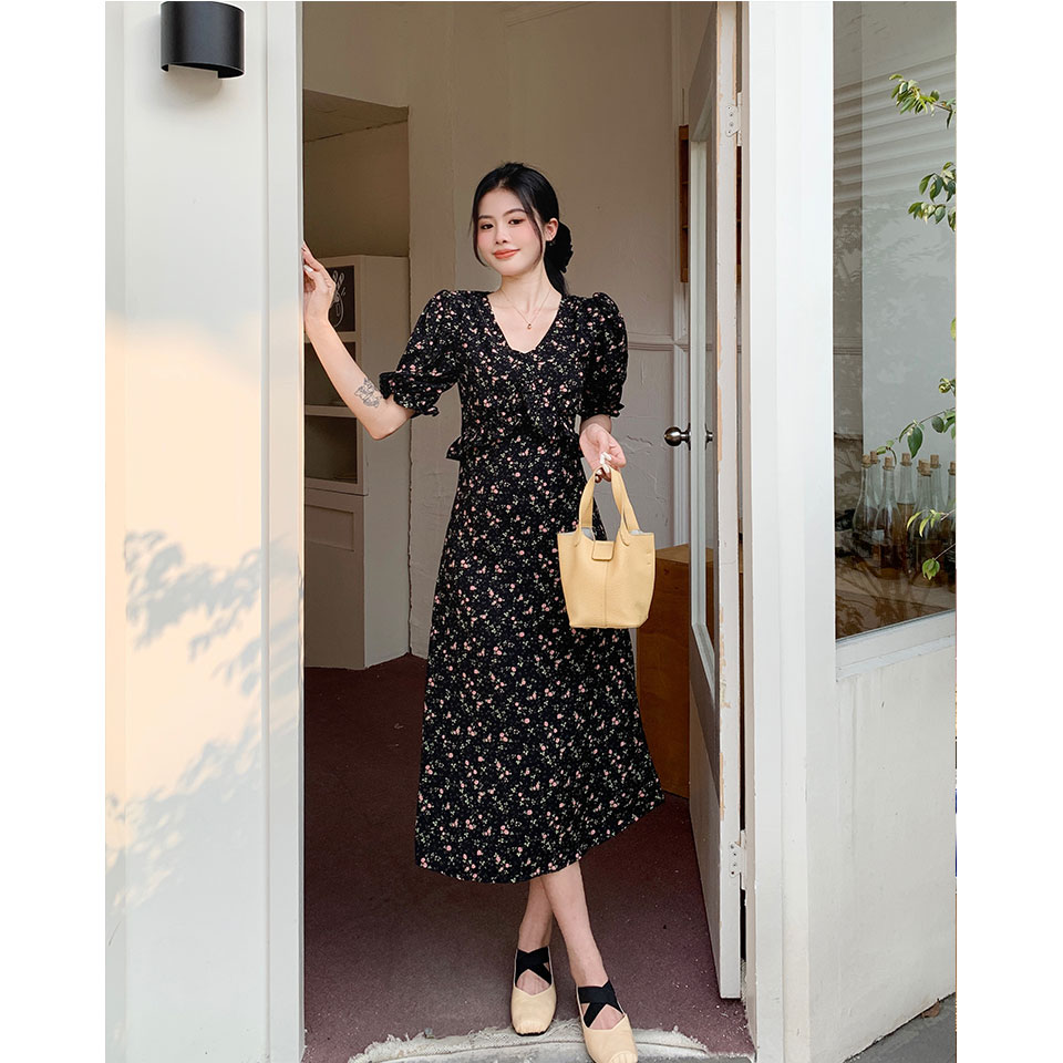 เดรสแขนสั้น มีไซส์ L-4XLอก 38-47 นิ้ว ใส่ได้ทั้งสาวหุ่นดีน่ารักจนถึงสาวอวบพลัสไซส์ จัดส่งฟรี! ทักแชทสั่งซื้อ
