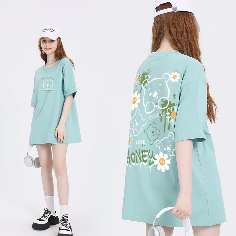 เสื้อผ้าวัยรุ่นเกาหลี เสื้อยืดวัยรุ่นผู้หญิง มีขนาด S M L XL