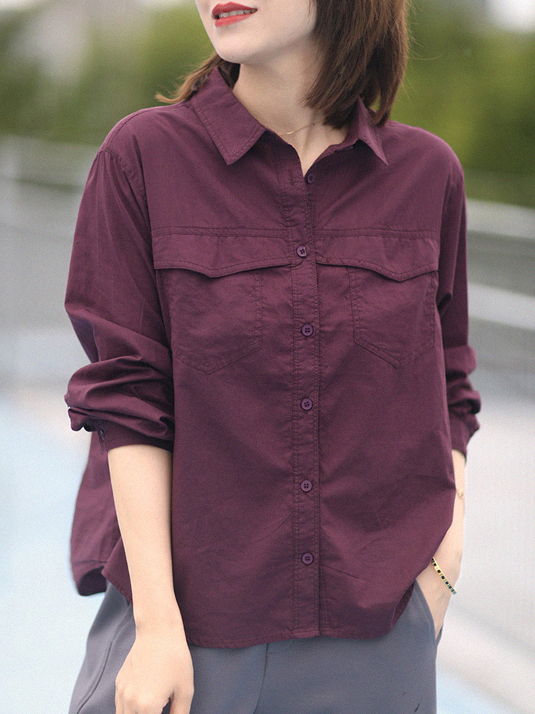 เสื้อลินิน เสื้อผ้าฝ้ายลินิน เสื้อเชิ้ตผ้าลินิน S M l XL จากแบรนด์ ZIMO