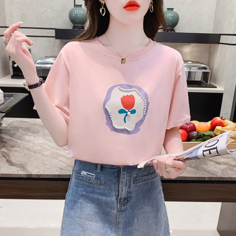 เสื้อผ้าวัยรุ่นเกาหลี เสื้อยืดวัยรุ่นผู้หญิง มีขนาด S M L XL