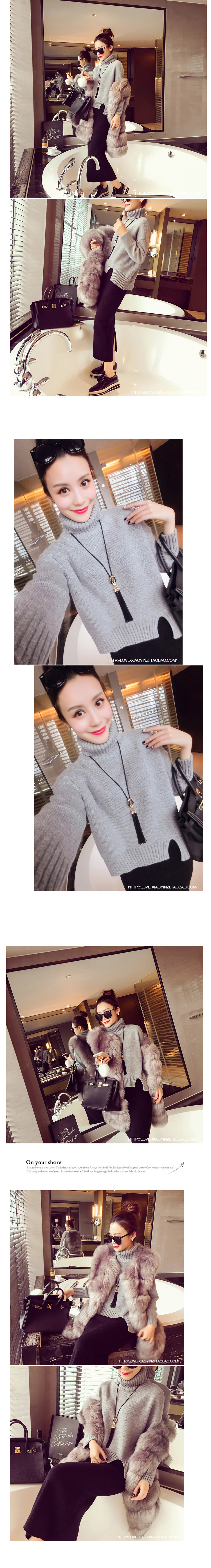 สีเทา : เสื้อไหมพรมกันหนาว คอเต่าพับได้ตามต้องการ ยืดได้เยอะ ทรงเก๋ๆ จะใส่เดี่ยวไหรือใส่โค้ทคลุมก็สวยจ้า