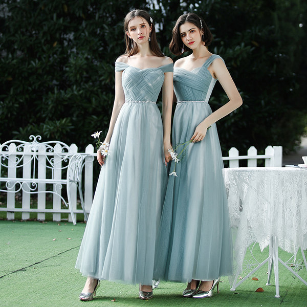 ชุดเพื่อนเจ้าสาว ชุดไปงานแต่งงาน ชุดเพื่อนเจ้าสาวสีฟ้า