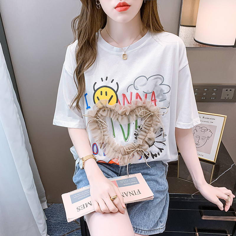 เสื้อยืดวัยรุ่นน่ารักๆ เสื้อวัยรุ่นแขนสั้น เสื้อผ้าวัยรุ่นเกาหลี แบรนด์ Wiyike