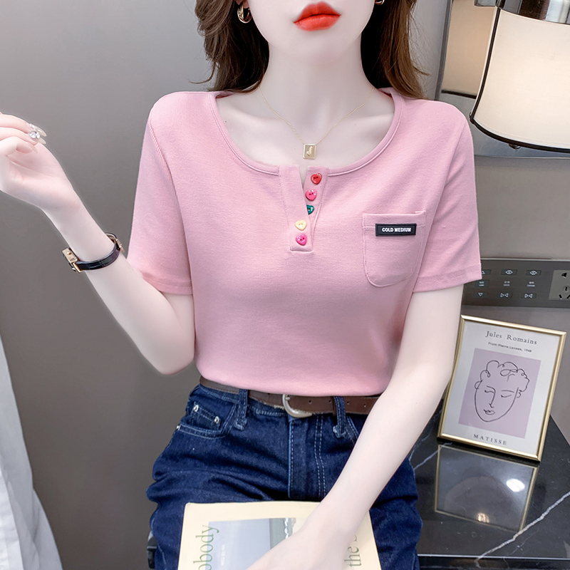 เสื้อผ้าวัยรุ่นเกาหลี เสื้อยืดวัยรุ่นผู้หญิง มีขนาด S M L XL