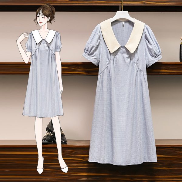 เดรสคนอ้วน เดรสสาวอวบ ชุดเดรสคนอ้วนวัยรุ่น BY PLUS SIZE Girl