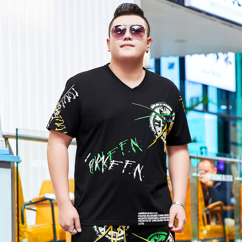 เสื้อยืดผู้ชายอ้วน S-5XL(อกเสื้อ39-51นิ้ว)