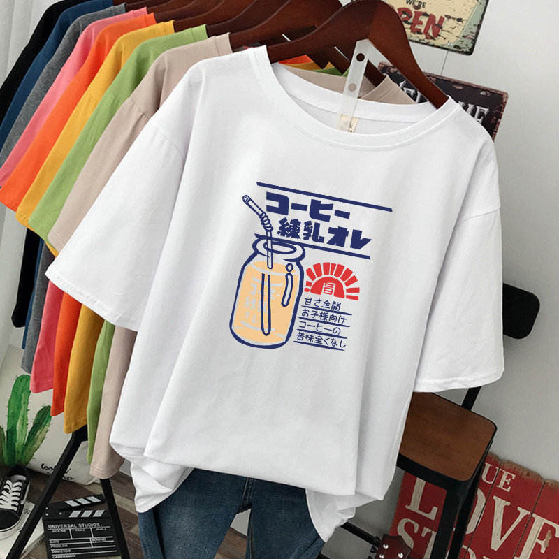 เสื้อยืดคอตตอน สกรีนลายน่ารัก มีหลากหลายสี ส่งฟรีทั่วไทย BY JIMIAO