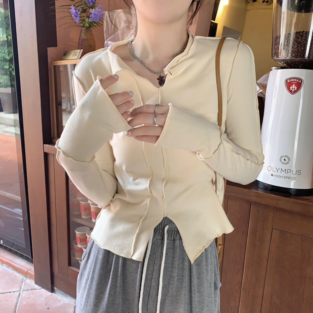 เสื้อผ้าวัยรุ่นเกาหลี เสื้อยืดวัยรุ่นผู้หญิง มีขนาด S M L XL