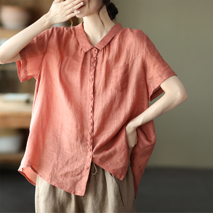 เสื้อลินิน แบบเสื้อสวยๆ เสื้อผ้าฝ้ายลินิน เสื้อเชิ้ตผ้าลินิน