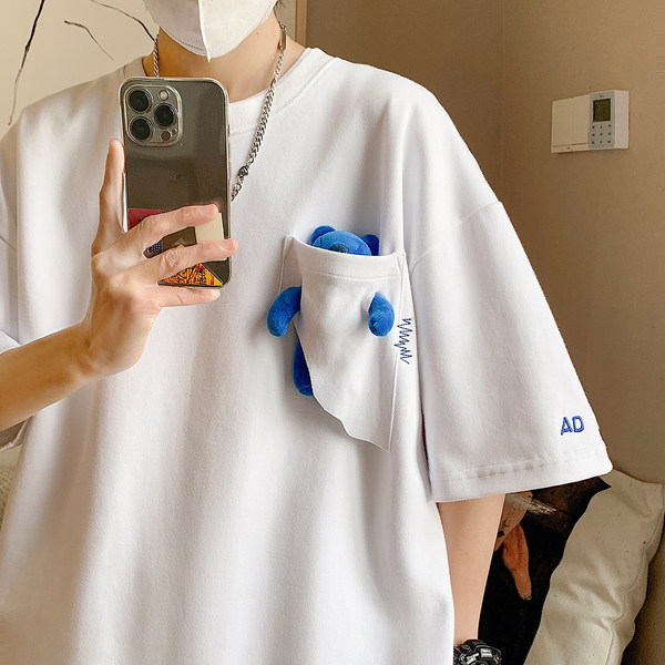 เสื้อยืดผู้ชายอ้วน S-5XL(อกเสื้อ39-51นิ้ว)