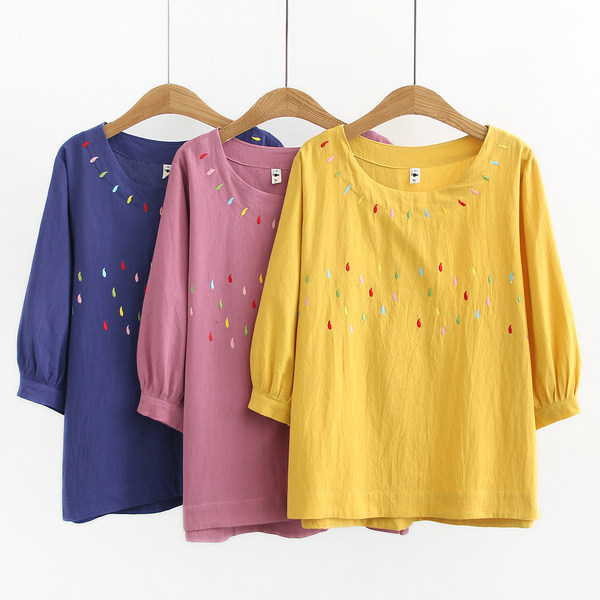 เสื้อลินินสไตล์ผู้ใหญ่ เสื้อคุณแม่ เสื้อผู้ใหญ่ แบรนด์ LININ