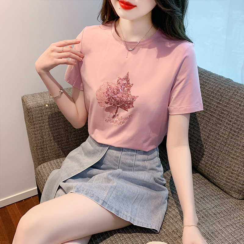 เสื้อผ้าวัยรุ่นเกาหลี เสื้อยืดวัยรุ่นผู้หญิง มีขนาด S M L XL