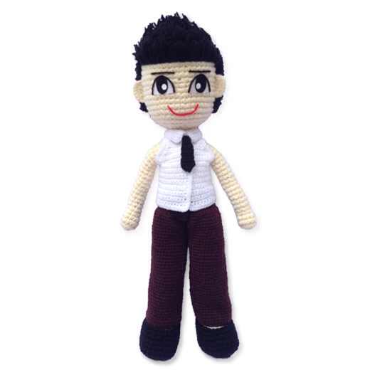 ตุ๊กตาถักตำรวจผู้ชาย