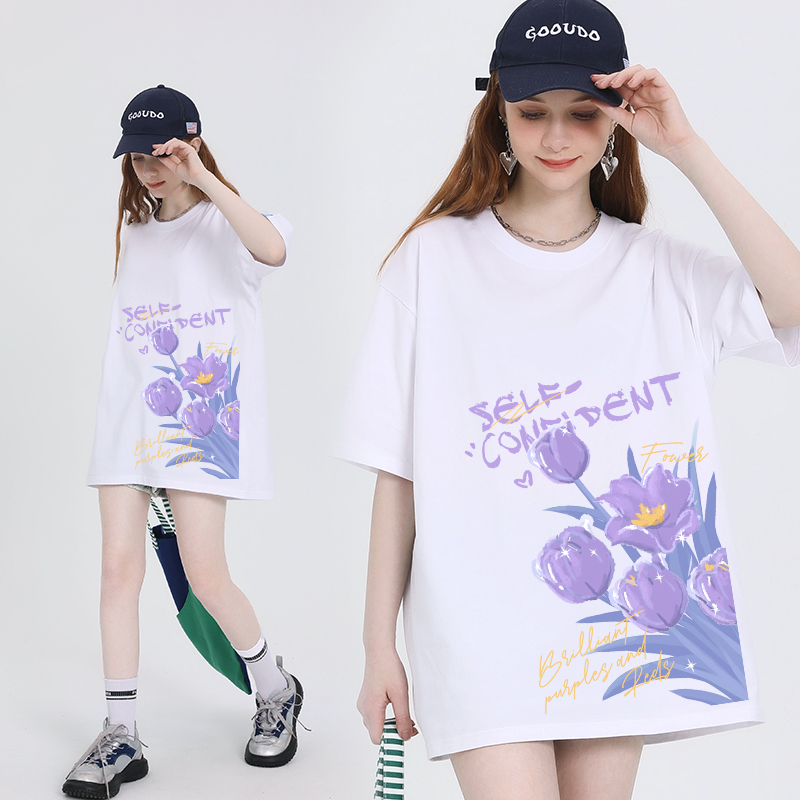 เสื้อผ้าวัยรุ่นเกาหลี เสื้อยืดวัยรุ่นผู้หญิง มีขนาด S M L XL