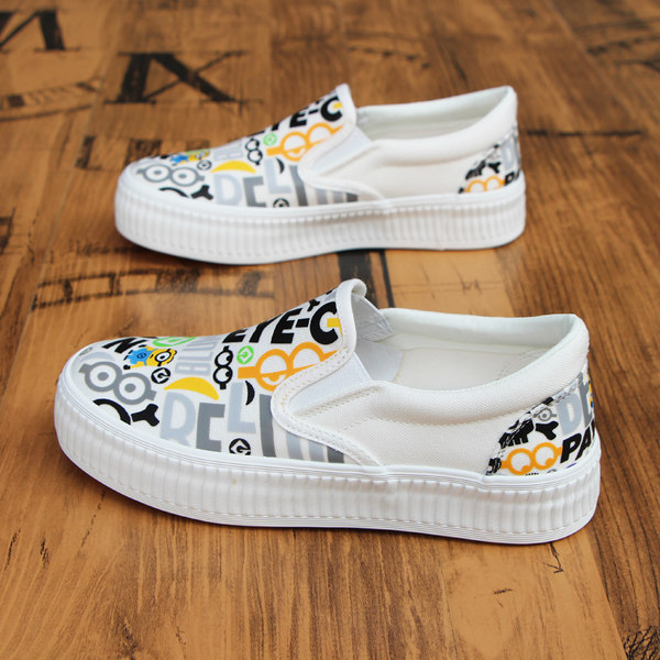 รองเท้าผ้าใบ รองเท้าลำลอง รองเท้าผ้าใบลำลอง รองเท้าแฟชั่นแบบสวม Slipper Shop