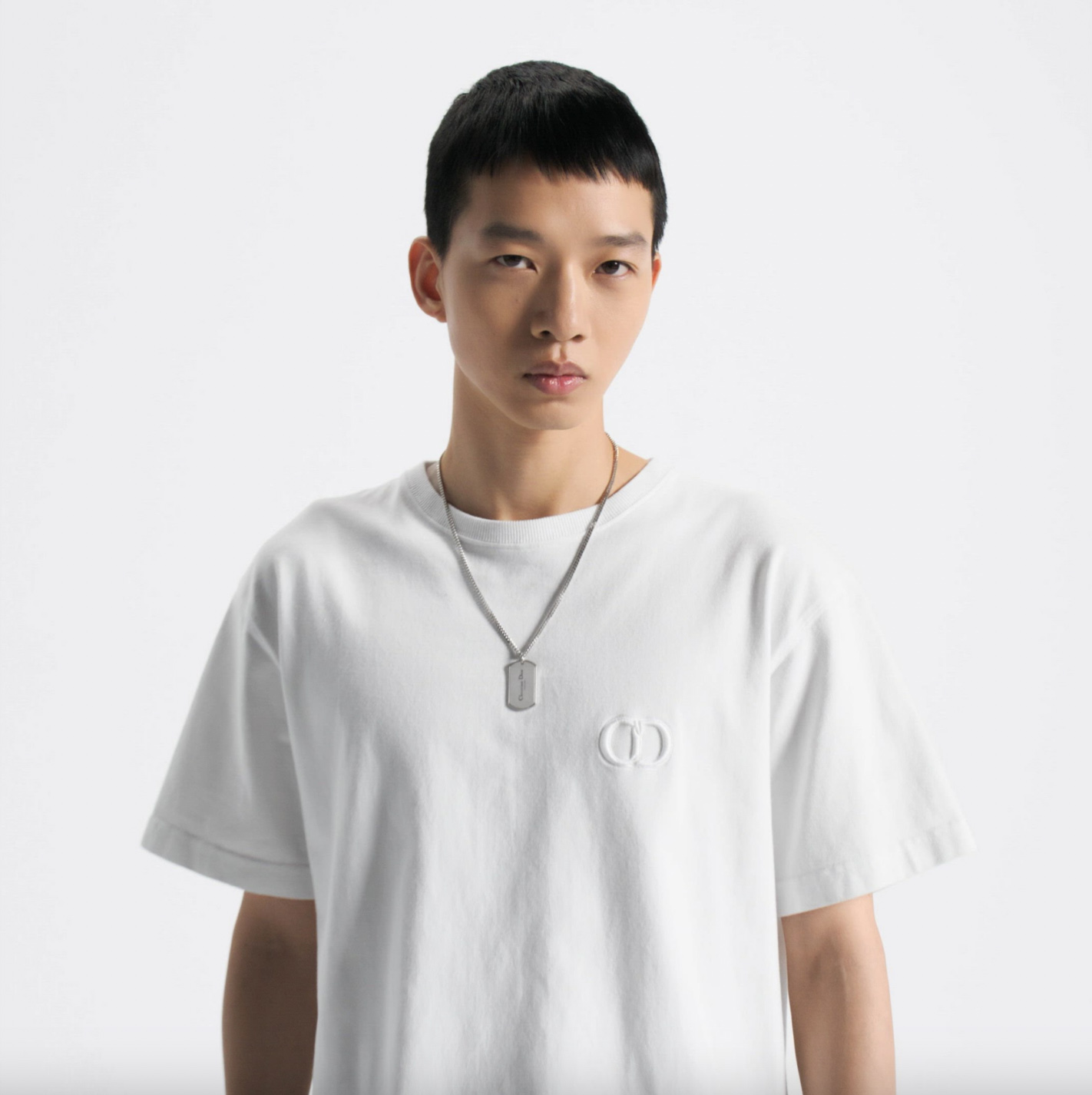 Dior White CD Icon Relaxed-Fit T-Shirt