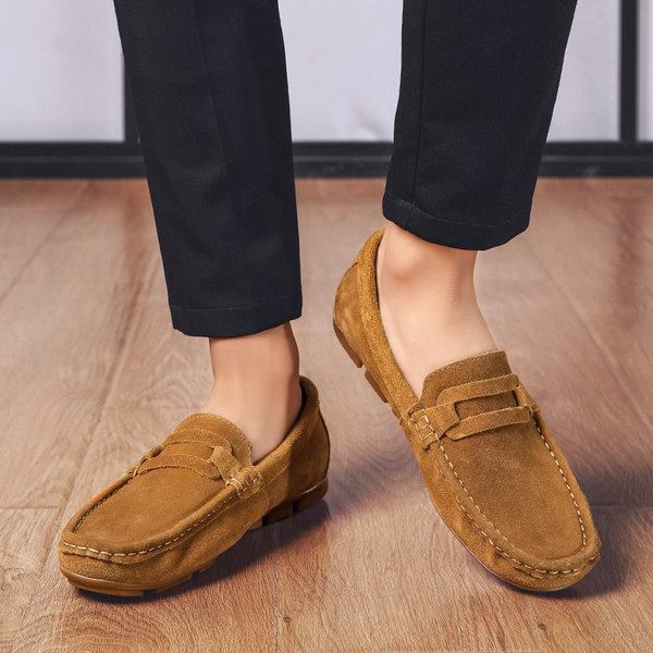 รองเท้าหนังผู้ชาย มีไซส์39-44 รองเท้าโลฟเฟอร์ชาย Slip-On Shoes