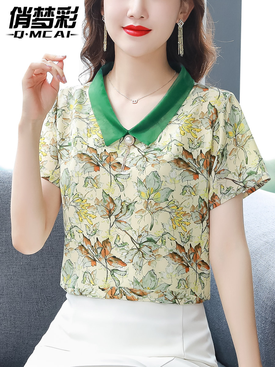 เสื้อชีฟอง เสื้อแฟชั่นสุภาพสตรีวัยผู้ใหญ่ มีไซต์ อก34นิ้ว-43นิ้ว