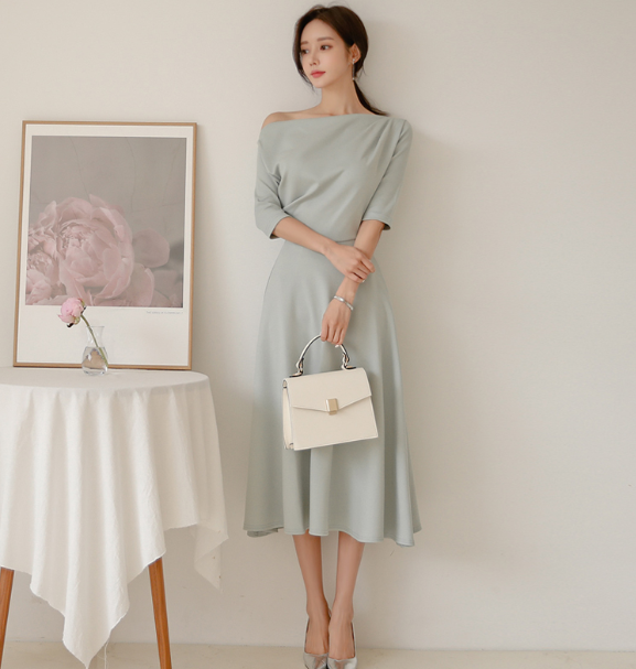 ชุดเดรสแฟชั่น ชุดเดรสเกาหลี