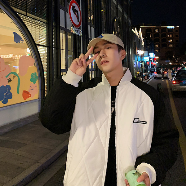 เสื้อแจ็คเก็ตเบสบอล เสื้อคลุม เสื้อแขนยาวสไตล์เกาหลี