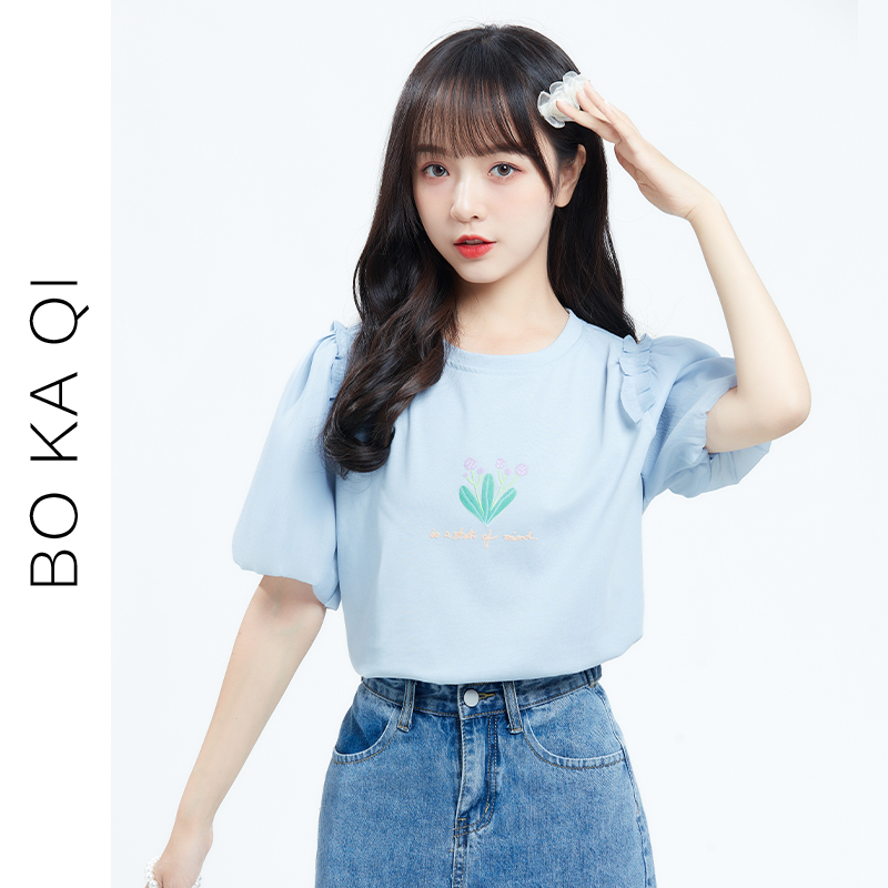 เสื้อผ้าวัยรุ่นเกาหลี เสื้อยืดวัยรุ่นผู้หญิง มีขนาด S M L XL