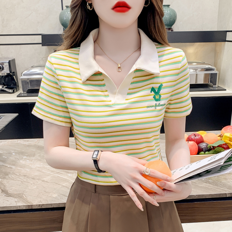 เสื้อผ้าวัยรุ่นเกาหลี เสื้อยืดวัยรุ่นผู้หญิง มีขนาด S M L XL