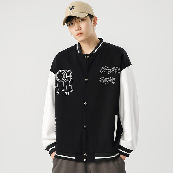 เสื้อแจ็คเก็ตเบสบอล เสื้อคลุม เสื้อแขนยาวสไตล์เกาหลี