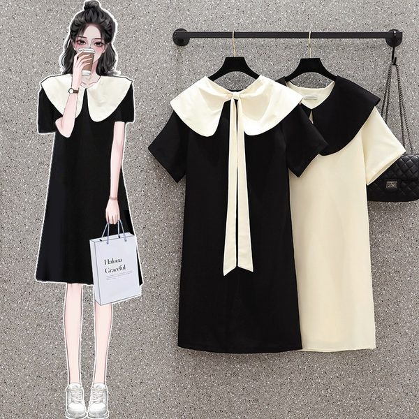 เดรสคนอ้วน เดรสสาวอวบ ชุดเดรสคนอ้วนวัยรุ่น BY PLUS SIZE Girl